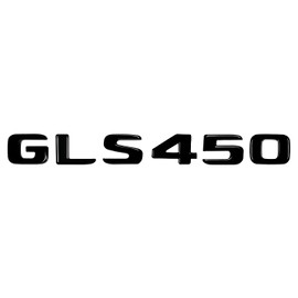Fidida GLS450 Emblem Decal Car Numbers Letters Decal Plating Badge 3D Metal Style Fit for GLS450 Car Model Black