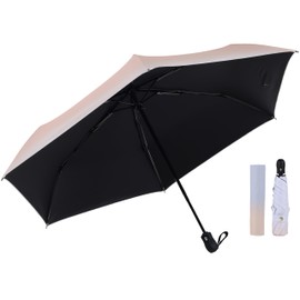 Parasol, 100% UV Protection, Completely Light Blocking, Heat Blocking, Ultra Light, 4.8 oz (125 g) - 235 g, Folding Umbrella, For Both Rain and Shine, One-Touch, Automatic Opening/Closing, Compact,