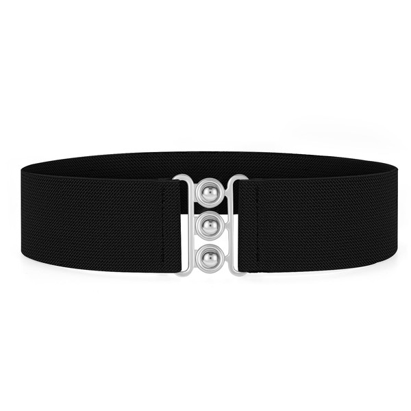VONMELLI Wide Stretch Belts for Women - Ladies Elastic Waistband