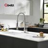 GIMILI Kitchen Faucet with Pull Down Sprayer Single Handle High
