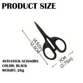 NICEIN All-Purpose Scissors - Sharp, Non-Stick, Stainless Steel, Scissors, Paper Scissors, Craft Scissors, Household Scissors, Kitchen Scissors, Office Scissors, Non-Stick Fluorine Coating for Tape