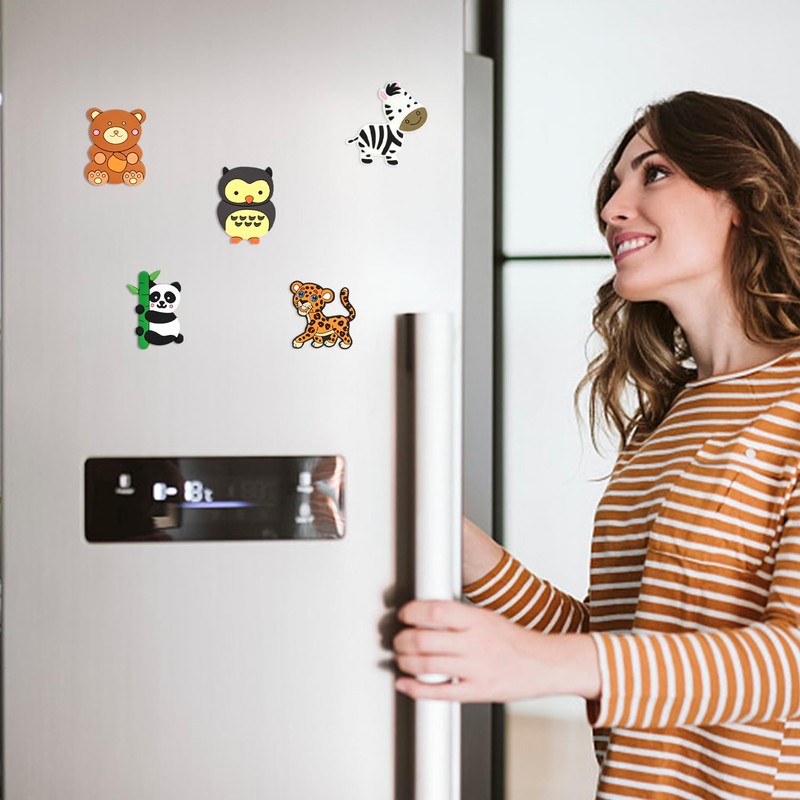 20 Pieces Of Cartoon Animal Refrigerator Magnets, Cute Refrigerator Magnets,