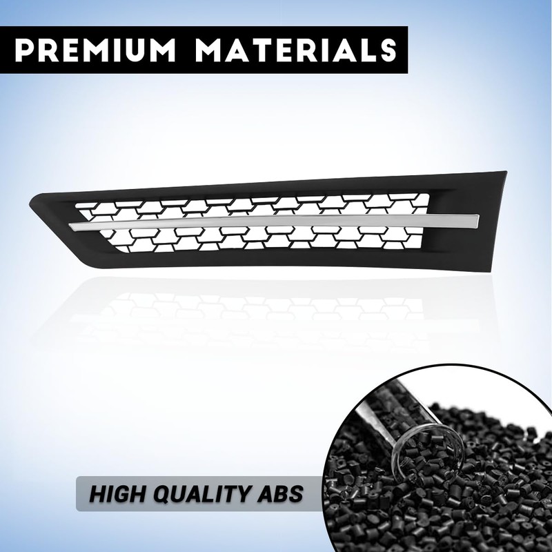 Left Chrome Cascadia Hood Side Grille Air Intake Vent Replacement