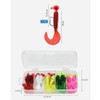 3.5g Soft Plastic Fishing Lures Set, 20 Pieces, Multiple Colours,