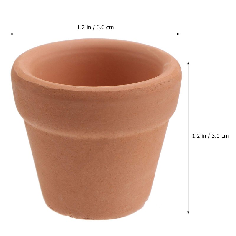 Toddmomy 10Pcs Mini Terracotta Pots Clay Pottery Planter Succulent Nursery