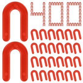 SDLDEER Pack of 400 Joint Spacers, 3 mm, U-Shape Spacers, Plastic, Tile Spacers, Levelling System for Wall and Floor Tiles (Red)