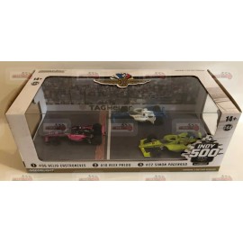 Greenlight 2021 Greenlight 1/64 Indy 500 Podium Set #06 Castroneves,#1