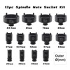 Yuesstloo 13 PCS Spindle Nuts Socket Kit Ball Joints Axle