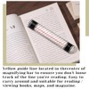 Chunful 1 Pcs Magnifying Ruler with Sliding Markers 6 Inch