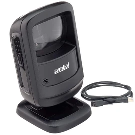 Zebra Symbol DS9208 Handsfree 1D, 2D, QR Code, and Phone Screen Barcode Scanner with USB Cable, Color: Black (Renewed)
