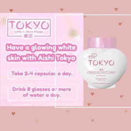 HELLOYOUNG Aishi Premium Tokyo White C-Block Dfyage Glutathione 60 Capsules