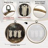 TLESKE Fall Halloween Ghost Clothesline Round Wall Art Decor Framed