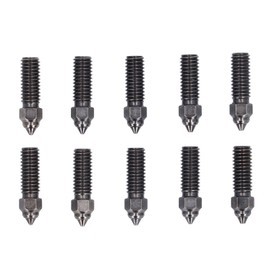 10Pcs Extruder Nozzle Kit 0.2 0.4 0.6 0.8 1mm Hardened Steel 3D Printer Nozzle Kit for K1 K1 Maximum