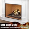 Memrita Fireplace Tray Large Size,Adjustable Ash Pan with Handles for