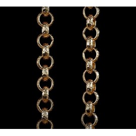 THE BLING KING 12mm Gold-Plated Diamond-Cut Belcher Chain – Premium Gold-Filled Jewellery, Bold Statement Necklace (20 Inches, 152g)