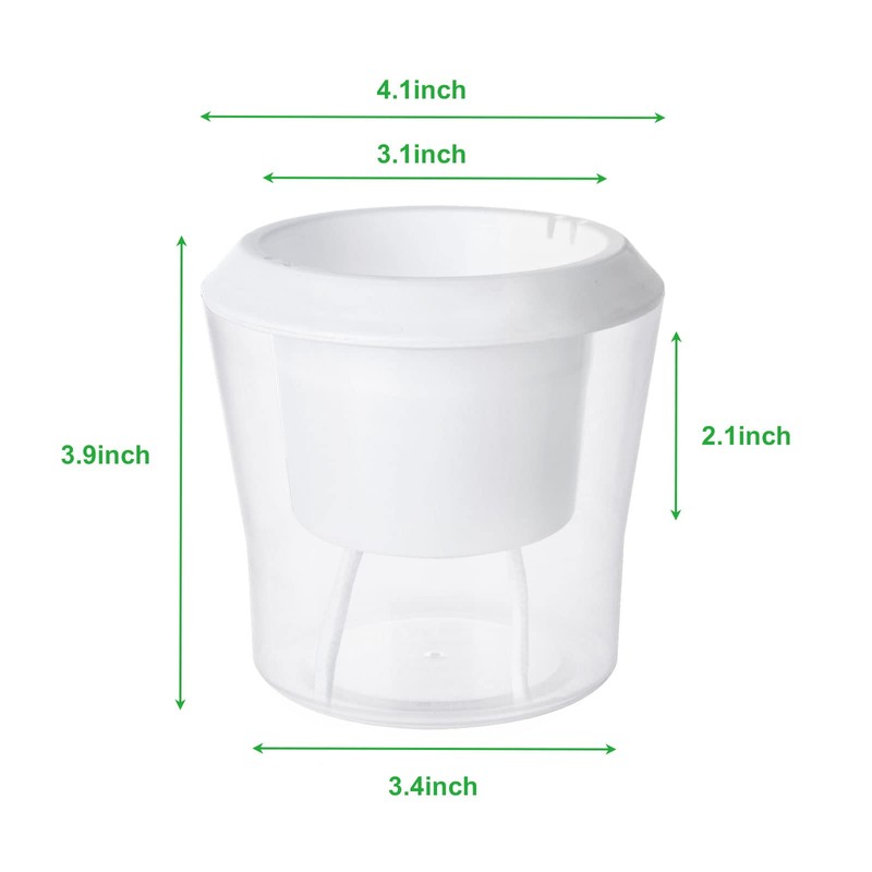 MNKNENG 12 Pack Self Watering Pots for Indoor Plants 4.3