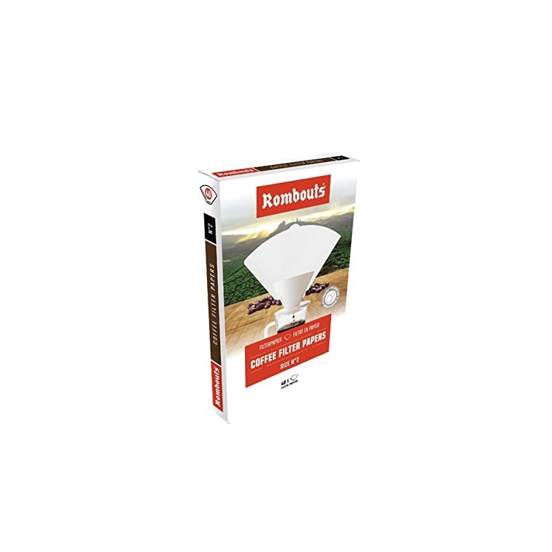 Rombouts Coffee Filter Papers N2, Pack of 40