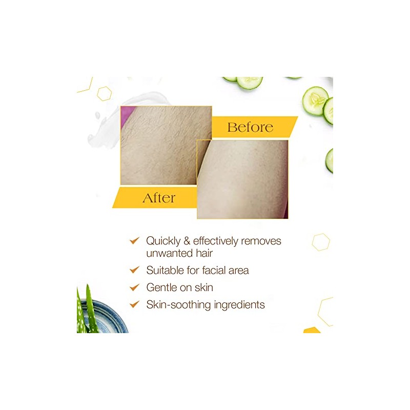 Gigi Hair Removal Cream for The Face, 1 oz &