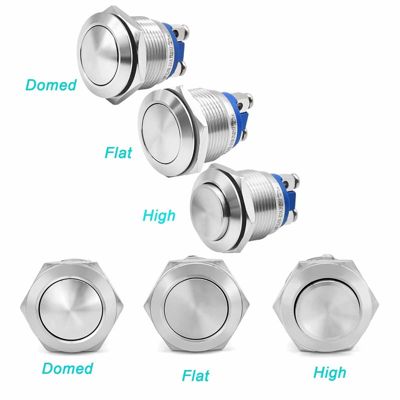 UL Listed 19mm High Momentary Push Button Switch 3/4", IP67