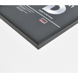 DEHA Design 8x10 Picture Frame Atlanta Frosted Black Aluminum Metal Frame With Shatter Resistant Acrylic Glass Horizontal And Vertical Format For Wall Or Tabletop With Back Easel