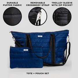 SCOUT 3-in-1 Puffer Travel System: Tote Plus Pouch, Both Convert to Crossbodies
