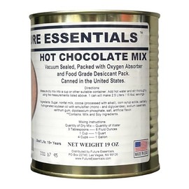 Future Essentials Canned Hot Chocolate Mix- Makes 2.5 Liters