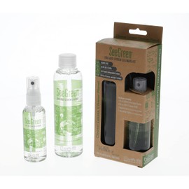SEEGREEN Lens and Screen Cleaning KIT | Eyeglass, Sunglass and Screen Cleaner | 2oz Spray CLEANER/6oz Refill, (2) Microfiber Cleaning Cloths and (1) SLIPCASE | 8oz Care KIT