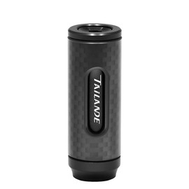 TAILANDE [MODE-WC12] Carbon Handle Knob, Lightweight, For Light Games, Daiwa Type S, Shimano Type A, All Black, 0.2 oz (5 g), Width 0.5 inches (12 mm), Lightweight Custom Parts, Lightest Grade! Carbon