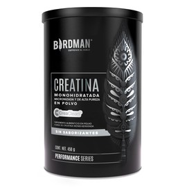 BIRDMAN Creatina Monohidratada de Alta Pureza En Polvo Sin Sabor, Preworkout, Alto Rendimiento  90 Servicios  450g.                                   