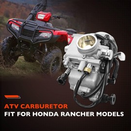 TRX350 Carburetor Kit Fit for 2000-2006 Honda Rancher 350 TRX350TM TRX350TE TRX350ES TRX350FE Fourtrax 350,2002-2004 Foreman 450 TRX450FE TRX450FM TRX450ES TRX450S,1997-2004 Foreman 400 TRX400FW