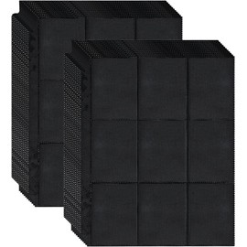 900 Bolsillos Protector de Cartas, Yeeclot 50 páginas Carpeta de Tarjetas Coleccionables Album Hojas Para Almacenar Negra