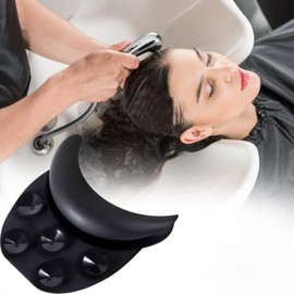 Neck Cushion with 5 Suction Cups - Shampoo Buddy Hair Washing Aid for Salon & Home Use, Portable Head Support Pillow for Bath, Travel & Hair Care