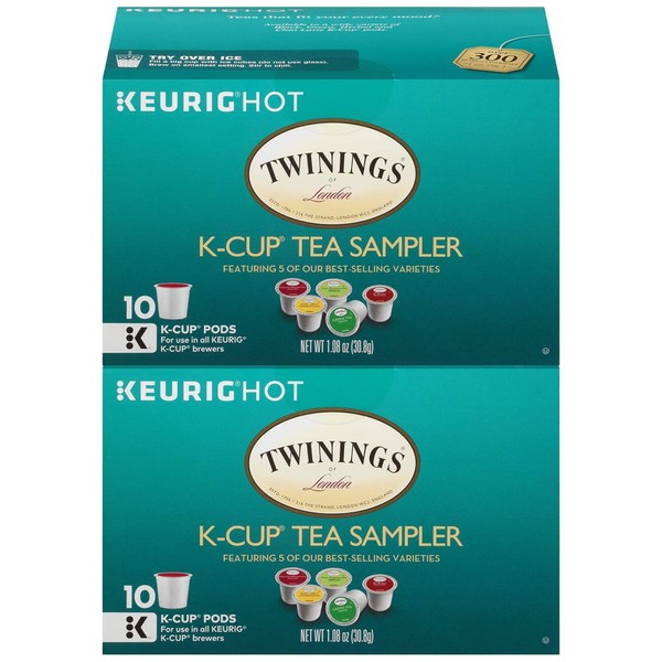 Twinings Tea Variety Sampler Keurig K-Cups, 20 Count