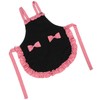 Bowknot Apron Multifunctional Cooking OilProof Waterproof Antifouling Apron for Kitchen(Black