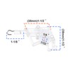 OTOTEC 4PCS 2" Low Profile Wand Tilter Mechanism with 7/32"