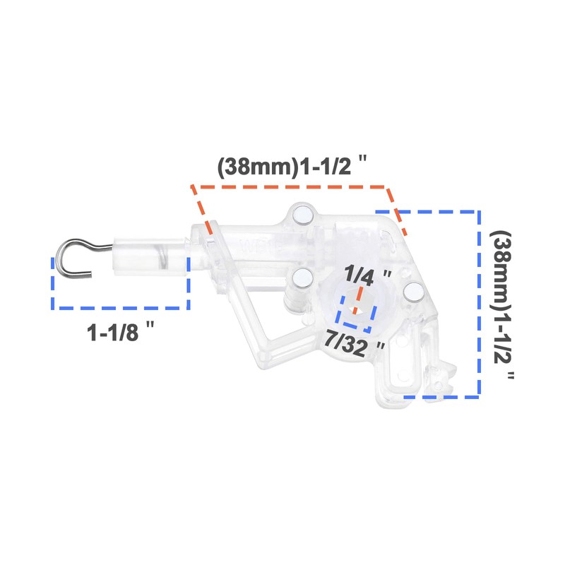 OTOTEC 4PCS 2" Low Profile Wand Tilter Mechanism with 7/32"