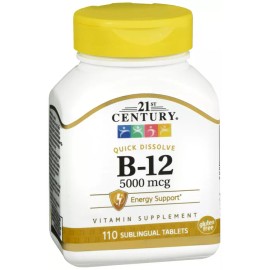 21st Century VIT B12 5000MCG SUBLINGUAL 21ST CENTURY