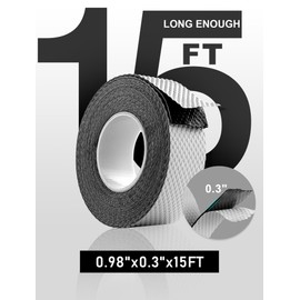 EVOULTES Self Fusing Silicone Tape, 15Ft Silicone Grip Tape for Handle Sealing Rubber Tape, No Adhesive Handle Grip Tape for Pull Up Bar, Barbell, Gym Equipment & Tools