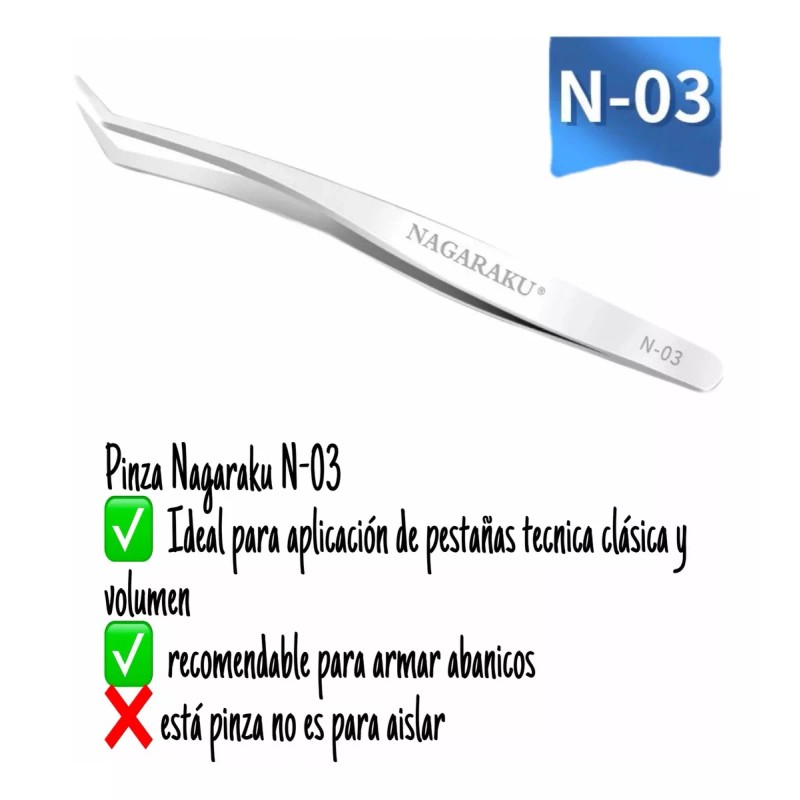 Nagaraku Pinza N-03 Nagaraku Pestañas Volumen