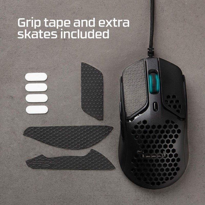 HyperX HMSH1-A-BK/G Gaming Mouse Pulsefire Haste Gamer Ultra Lightweight Hexagonal