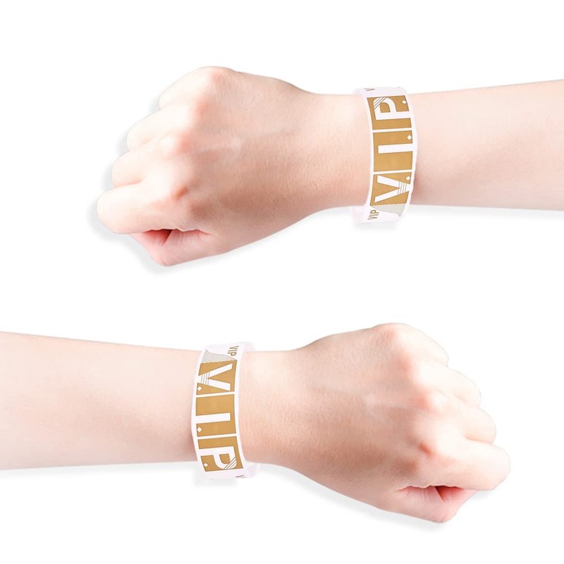 JKJF Pack of 200 VIP Inlet Bands Festival Bracelets Waterproof