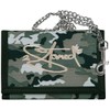 2Stoned Wallet Embroidered with Chain and Velcro Fastening Camo Gym