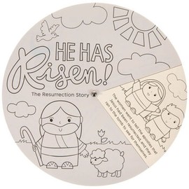 Easter Resurrection Coloring Wheel Craft Kit - Makes 12