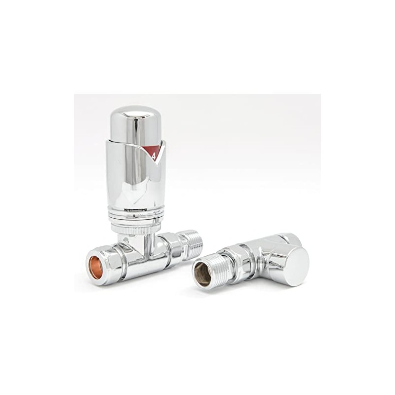 Hot Flow | Marella Modern Thermostatic Radiator Valve Straight TRV