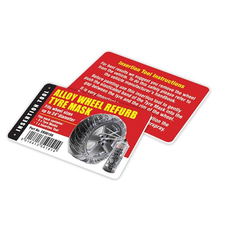 E-TECH Alloy Wheel Refurb Tyre Mask - 5 Piece set
