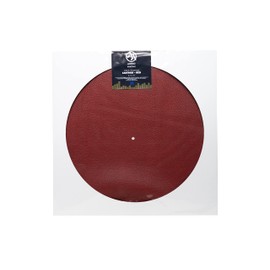 Slipmats: Slipmat Leather Red, Diameter: 295 mm, Thickness: 1.5 mm, Audio Anatomy, Made in the EU