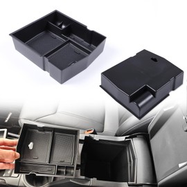 Aotumcer for 2024 Subaru Forester Accessories Center Console Organizer Tray, Center Console Lid Armrest Cover Under Secondary Storage Box Insert Tray with Built-in Non-Slip Mat