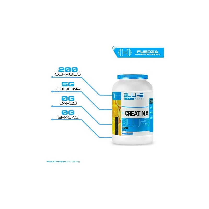 Creatina Blu-e Monohidratada 1k 200 Servicios Varios Full