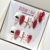 Christmas Edition Handmade Nail Tips - Short Nose Pin /