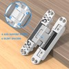 Hidden Door Hinge, 2 Pcs 6in Hidden Door Hinges, Hidden